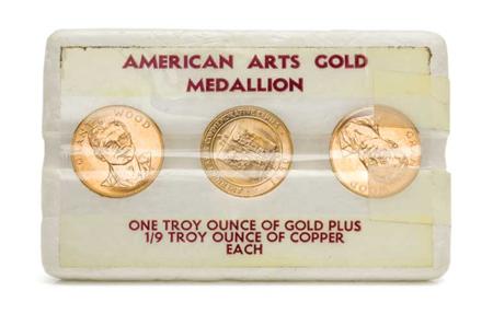 Lot image - American Arts Gold Medallions