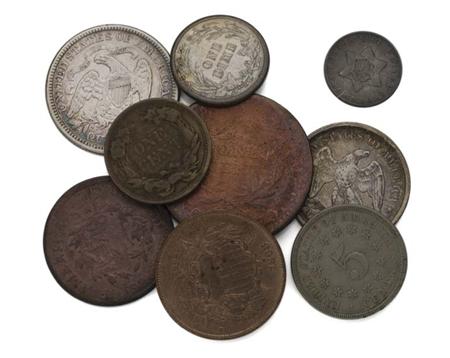 Lot image - United States Type Coins, Half-Cent to Quarter-Dollars
