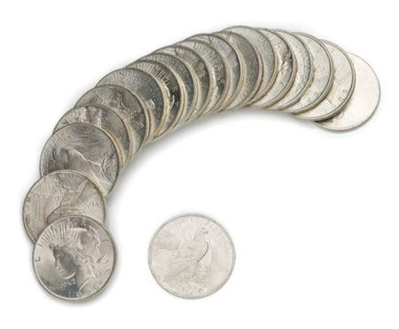 Lot image - 1923 Peace Dollars