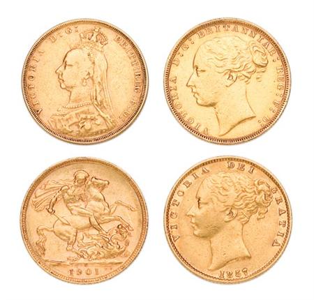 Lot image - British Sovereigns