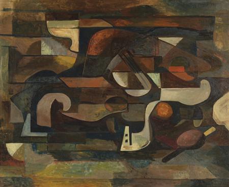 Lot image - Mark Tobey American, 1890-1976 Still Life, 1933