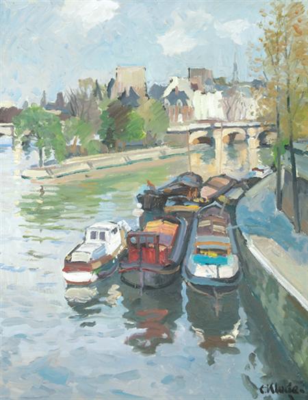 Lot image - Constantine Kluge French, 1912-2003 Les Peniches