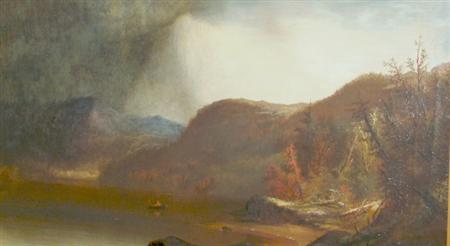 Lot image - Augustus Rockwell American, 1822-1882 Approaching Storm in the Adirondacks, 1876
