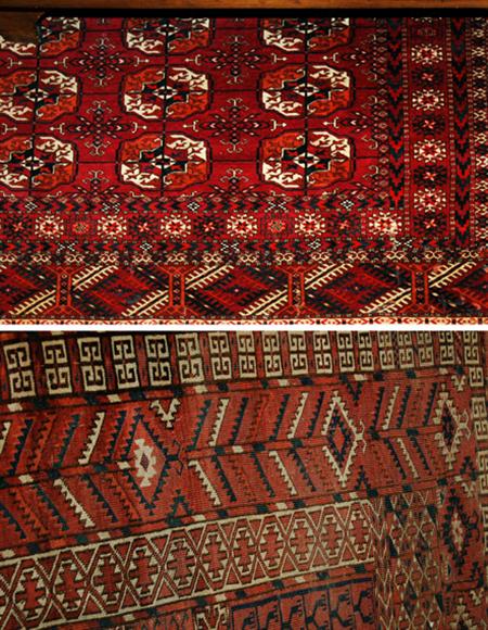 Lot image - Two Turkoman Rugs