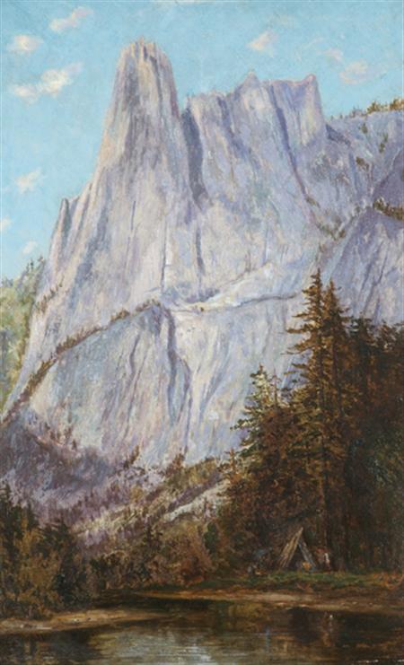 Lot image - Frank Henry Shapleigh American, 1842-1906 Sentinel Rock, Yosemite Valley