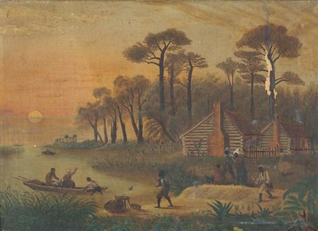 Lot image - American School 19th Century Leaving Home, 1867