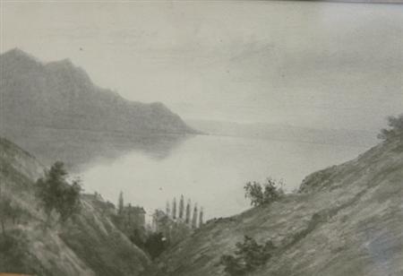 Lot image - DeWitt Clinton Hay American, d. 1877 Landscapes: Three