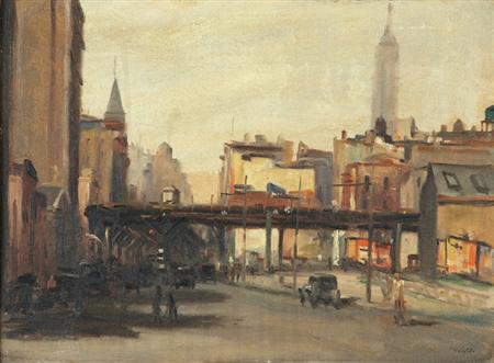 Lot image - Alfred S. Mira American, 1900-1980 The El