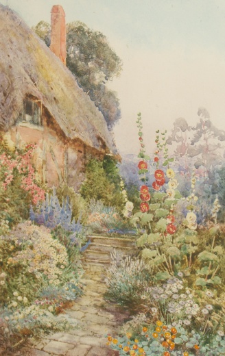 Lot image - Theresa Sylvester Stannard British, 1898-1947 Evening in Ann Hathaways Garden