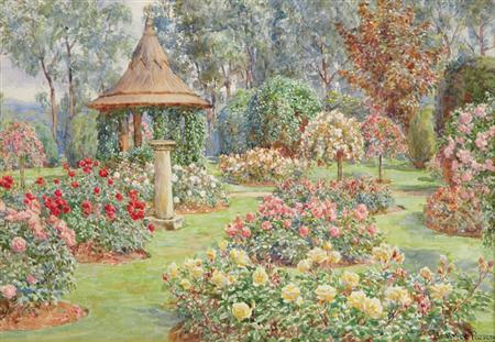 Lot image - Beatrice Parsons British, 1870-1955 Rose Garden