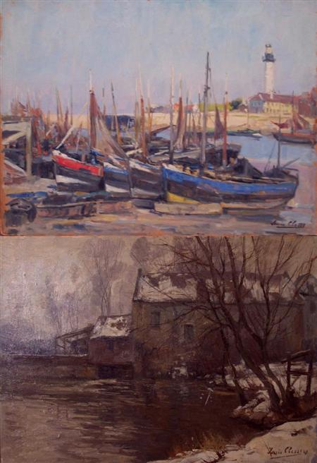 Lot image - Louis Lieven Theophile Clesse Belgian, 1889-1961 (i) House on the Woluwe