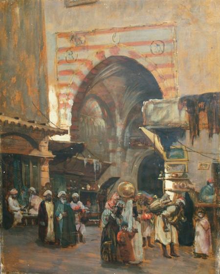 Lot image - Vilhelm Rosenstand Danish, 1838-1915 Market Scene