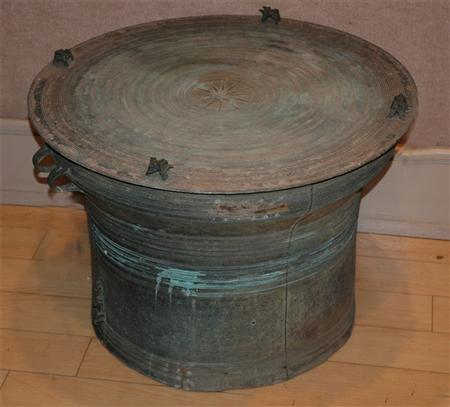 Lot image - Thai Bronze Rain Drum