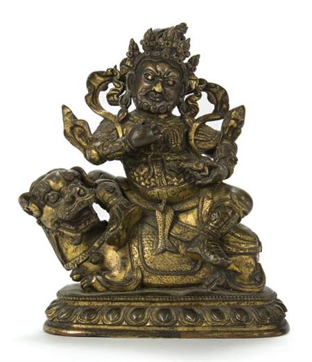 Lot image - Gilt-Bronze Figure of Jambhala