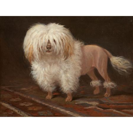 Lot image - F. Duyk Belgian, 19th/20th Century A Petit Chien de Lion
