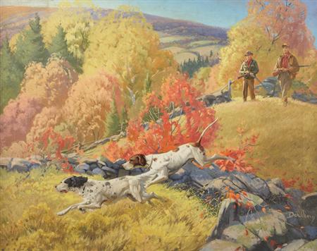 Lot image - Louis Darling American, 1916-1970 On the Scent!