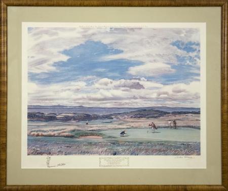 Lot image - Arthur Weaver THE FIRST GREEN MUIRFIELD Color photoreproduction