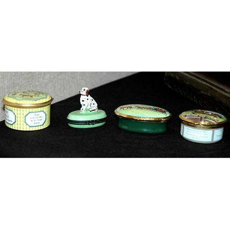 Lot image - Group of Six Trinket Boxes