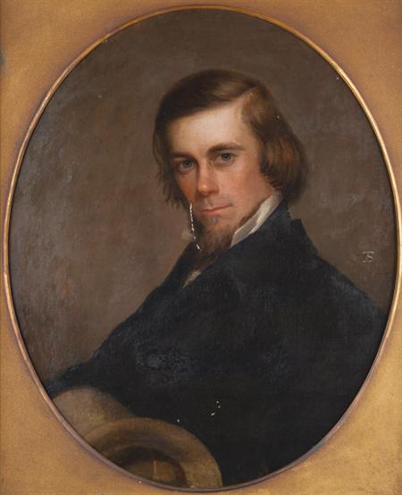 Lot image - American School 19th Century Portrait of a Gentleman said to be John Banks