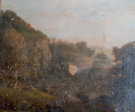 Lot image - Attributed to Thomas Doughty River Landscape