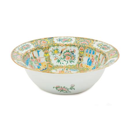 Lot image - Chinese Export Rose Medallion Porcelain Basin