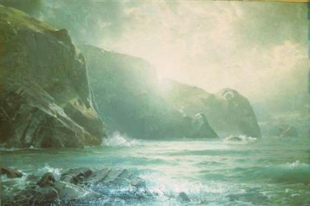 Lot image - William Trost Richards American, 1833-1905 Coastal Scene