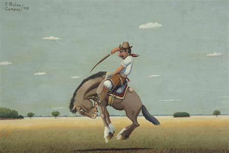 Lot image - Florencio Molina Campos Argentine, 1891-1959 La Doma, 1938