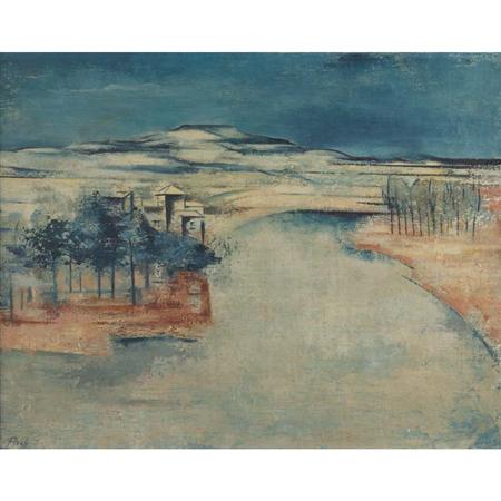 Lot image - Joseph Floch Austrian/American, 1895-1977 Spanische Landschaft, 1929