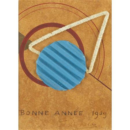 Lot image - Cesar Domela Dutch, 1900-1992 Bonne Annee, 1939