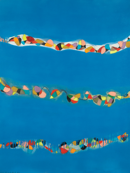 Lot image - Danny Simmons American, b. 1954 Untitled (Blue), 2004