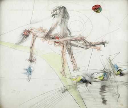 Lot image - Matta Chilean, 1911-2002 Untitled, circa 1943