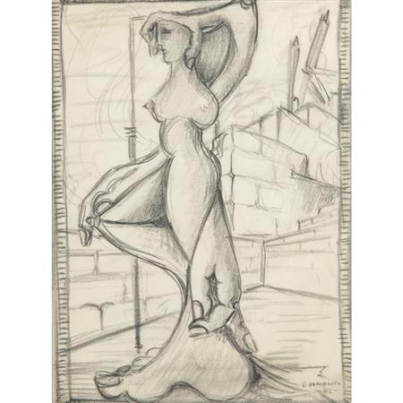Lot image - Oscar Dominguez Spanish, 1906-1957 Untitled, 1942