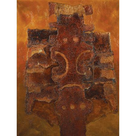 Lot image - Jan Lebenstein Polish/French, 1930-1999 Figure Axiale, 1960