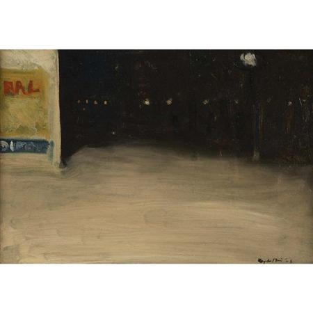 Lot image - Guy Pene du Bois American, 1884-1958 Nocturne, Paris (20), 1905