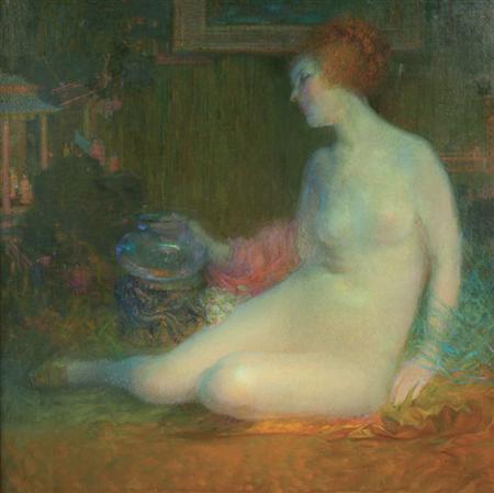 Lot image - Theodore Nicolai Lukits American, 1897-1992 Idle Hour, circa 1918