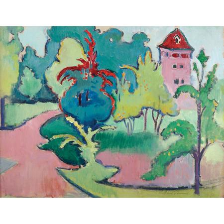 Lot image - William Sommer American, 1867-1949 Fauve Landscape