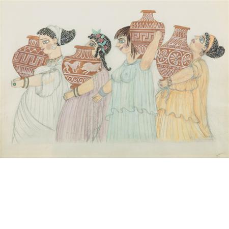 Lot image - Natalia Sergeevna Goncharova Russian, 1881-1962 Untitled