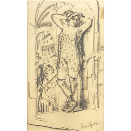 Lot image - Boris Dmitrievich Grigoriev Russian, 1886-1939 Untitled, circa 1917