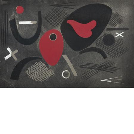 Lot image - Carl Robert Holty American, 1900-1973 Abstraction, 1936