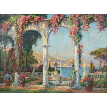 Lot image - Paul Bellanger-Adhemar French, 1868-1948 Bathing in a Sunlit Fountain