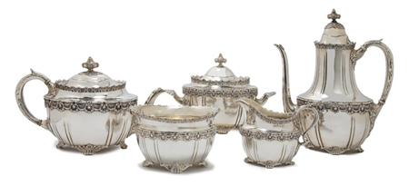 Lot image - Tiffany & Co. Sterling Silver Coffee and Tea Service
