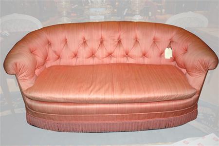 Lot image - Art Deco Style Upholstered Settee
