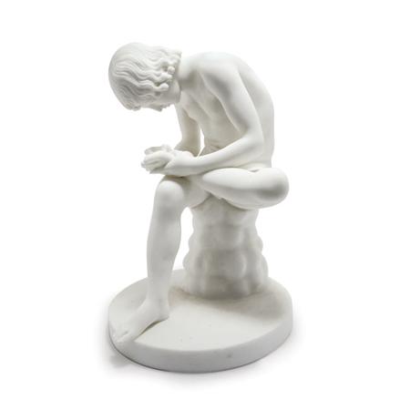 Lot image - Carved Marble Figure of Spineo