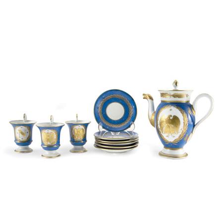 Lot image - Sevres Style Porcelain Coffee Service