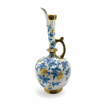 Lot image - Royal Worcester Enameled Porcelain Ewer