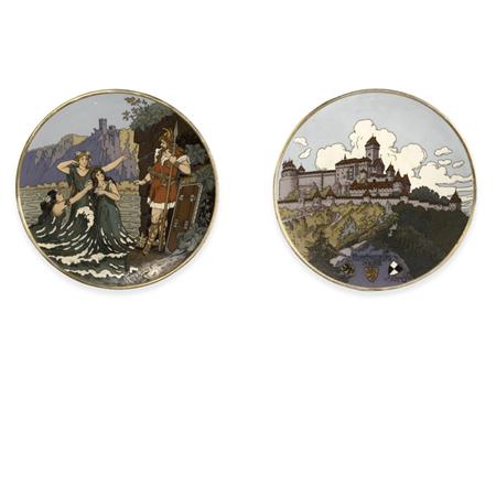 Lot image - Two Villeroy & Boch Mettlach Ceramic Chargers