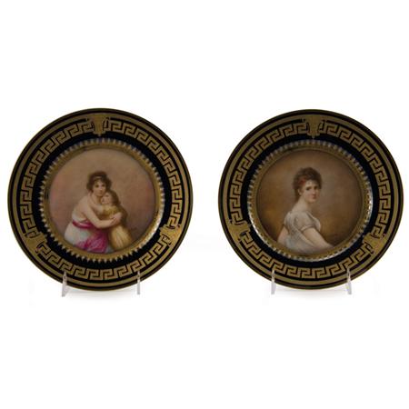 Lot image - Set of Twelve Haviland & Co. Limoges Porcelain Cabinet Plates