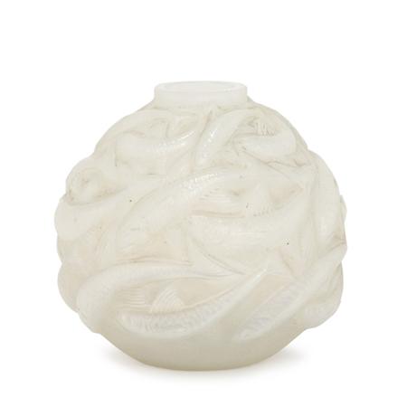 Lot image - Lalique Mold Blown Opalescent Glass Olerons