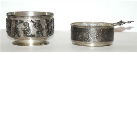 Lot image - Two Tiffany & Co. Makers Sterling Silver Childs Holloware Articles