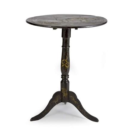 Lot image - Lacquered Tilt-Top Table